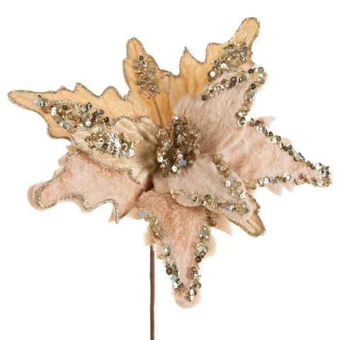 KWIAT ŚWIĄTECZNY 275 O 40 X 35 CM BEŻOWY