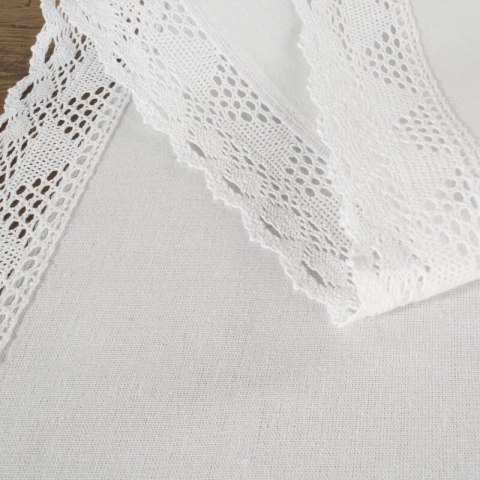 OBRUS NATALY 40 X 140 CM BIAŁY