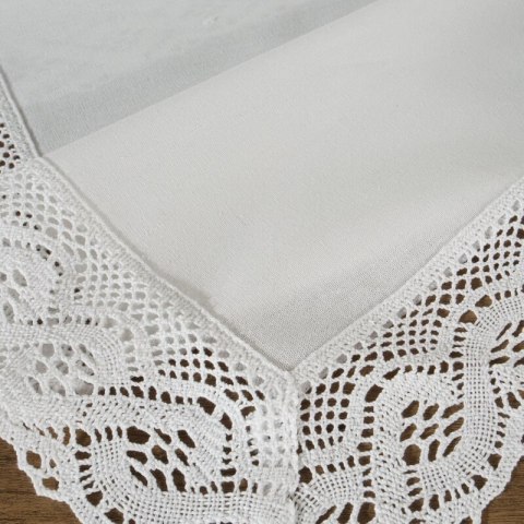 OBRUS SUSAN 140 X 220 CM BIAŁY