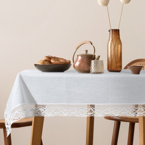 OBRUS SUSAN 140 X 260 CM BIAŁY