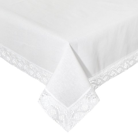 OBRUS SUSAN 140 X 260 CM BIAŁY