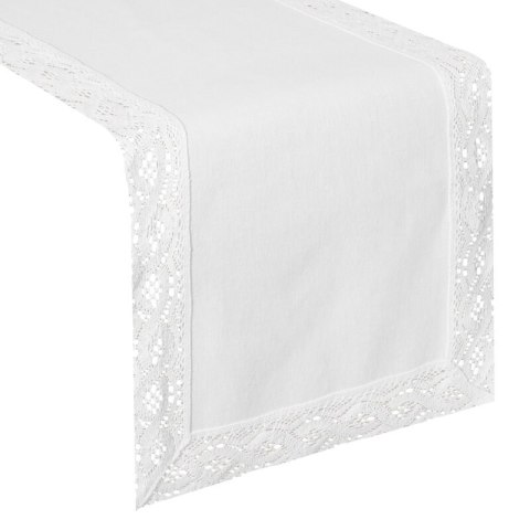 OBRUS SUSAN 40 X 140 CM BIAŁY