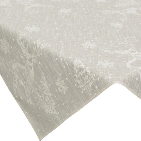 OBRUS ŚWIĄTECZNY 08 85 X 85 CM BEŻOWY