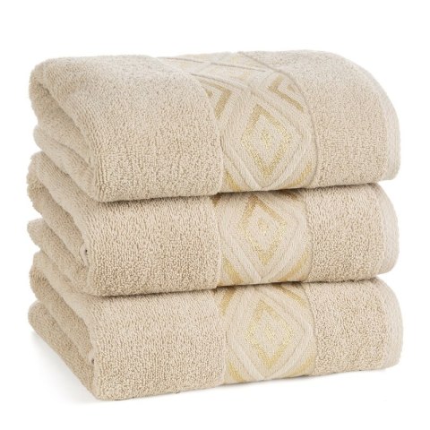 RĘCZNIK AZARI (03) 50 X 90 CM BEŻOWY