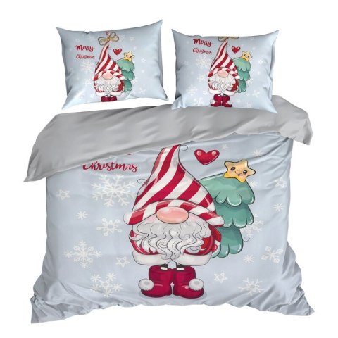 ŚWIĄTECZNY KOMPLET POŚCIELI BEINER 220 X 200 CM JASNOSZARY