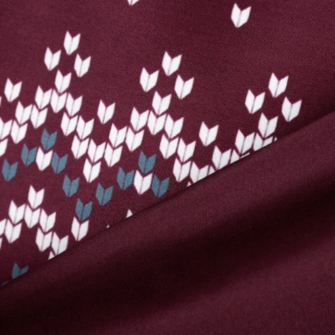 ŚWIĄTECZNY KOMPLET POŚCIELI MATT 160 X 200 CM BORDOWY