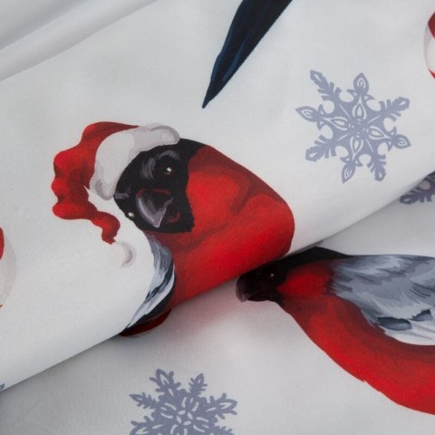 ŚWIĄTECZNY KOMPLET POŚCIELI MELODY 140 X 200 CM BIAŁY