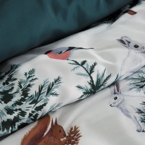 ŚWIĄTECZNY KOMPLET POŚCIELI ROLAND 160 X 200 CM BIAŁY