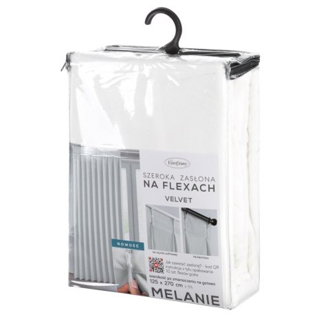 ZASŁONA GOTOWA MELANIE 125 X 270 CM BIAŁY