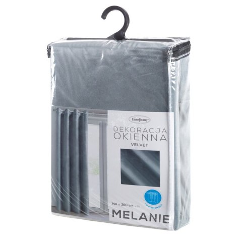 ZASŁONA GOTOWA MELANIE 140 X 260 CM SZARY