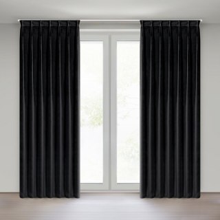ZASŁONA GOTOWA MELANIE 80 X 270 CM CZARNY