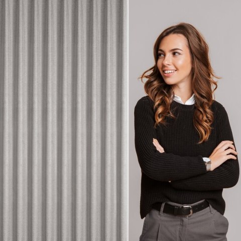 ZASŁONA GOTOWA NELISA 125 X 270 CM CIEMNOBEŻOWY