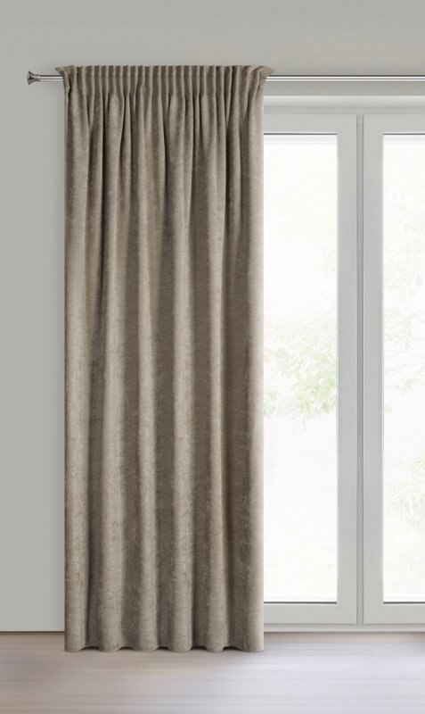 ZASŁONA GOTOWA VANI NA TAŚMIE 140 X 270 CM BEŻOWY