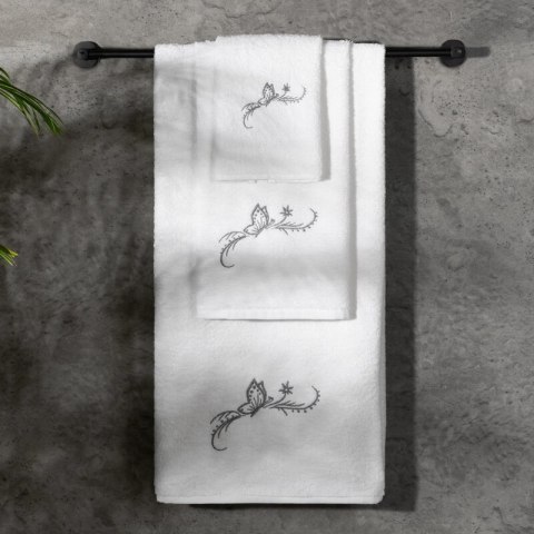 KOMPLET RĘCZNIKÓW 3 30X50 CM, 50X90 CM, 70X140 CM BIAŁY