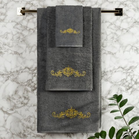 KOMPLET RĘCZNIKÓW 3 30X50 CM, 50X90 CM, 70X140 CM STALOWY