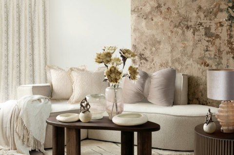 PATERA DEKORACYJNA OSCAR (02) 25 X 22 X 6 CM KREMOWY