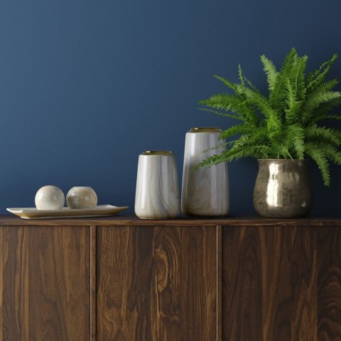 WAZON DEKORACYJNY ALIANA (03) 14 X 14 X 31 CM BEŻOWY