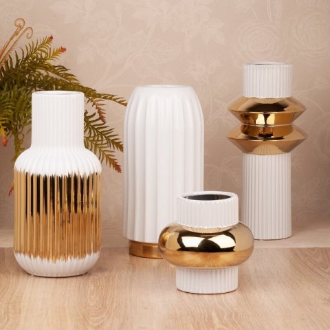 WAZON DEKORACYJNY MONA (03) (FI) 20X22 CM BIAŁY