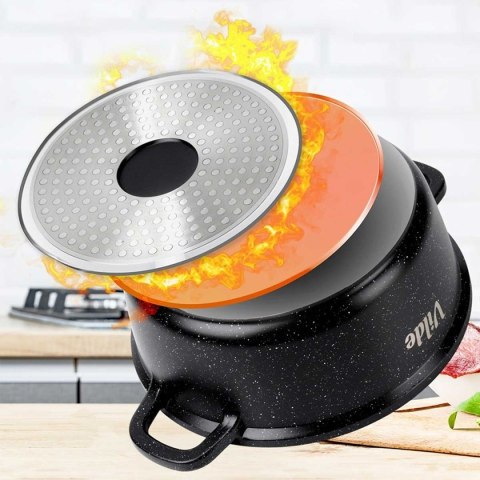 GARNEK GRANITOWY 2,1L 20cm Z POKRYWĄ Z AROMATYZEREM TERRUNA 199104