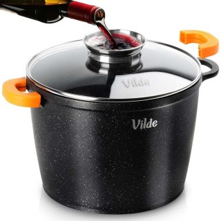 GARNEK GRANITOWY WYSOKI 6,7L 24cm Z POKRYWĄ Z AROMATYZEREM TERRUNA 199110