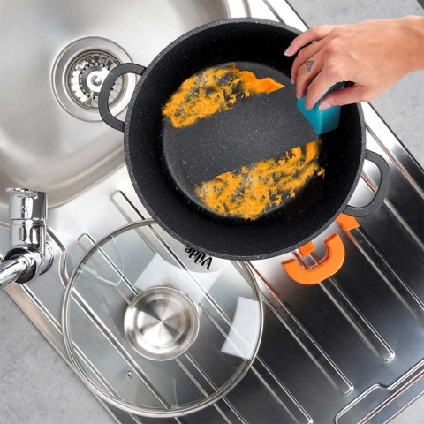 GARNEK GRANITOWY WYSOKI 6,7L 24cm Z POKRYWĄ Z AROMATYZEREM TERRUNA 199110