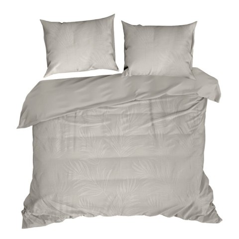 KOMPLET POŚCIELI ŻAK 220 X 200 CM SZAROBEŻOWY
