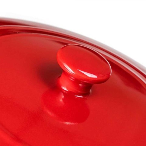 NACZYNIE CERAMICZNE GARNEK Z POKRYWĄ DO ZAPIEKANIA 26 cm 3L BANQUET CULINARIA