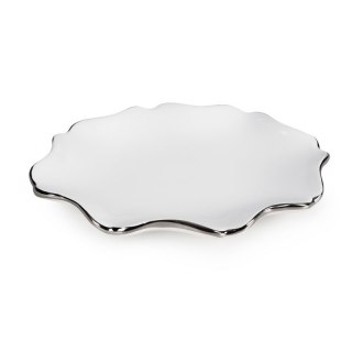 PATERA DEKORACYJNA AUREN (03) 20 X 15 X 3 CM BIAŁY