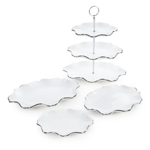 PATERA DEKORACYJNA AUREN (03) 20 X 15 X 3 CM BIAŁY