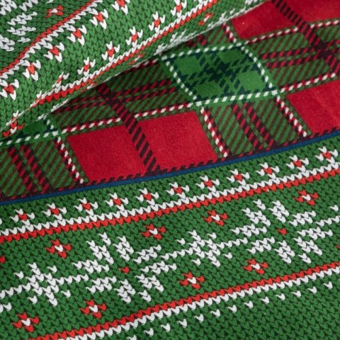 ŚWIĄTECZNY KOMPLET POŚCIELI AURORA 140 X 200 CM ZIELONY