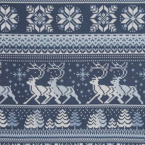 ŚWIĄTECZNY KOMPLET POŚCIELI FJORD 220 X 200 CM GRANATOWY