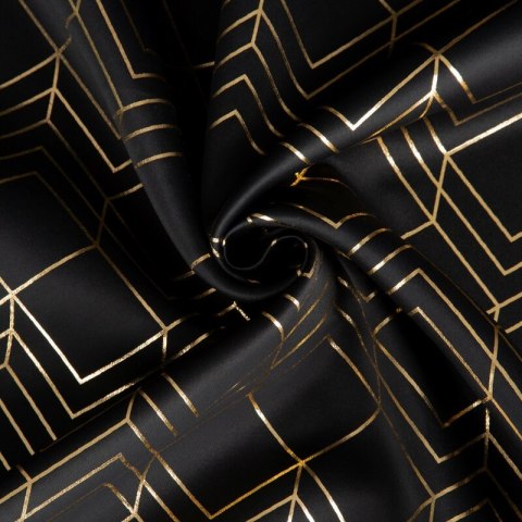 ZASŁONA GOTOWA D91 POLI 140 X 250 CM CZARNY