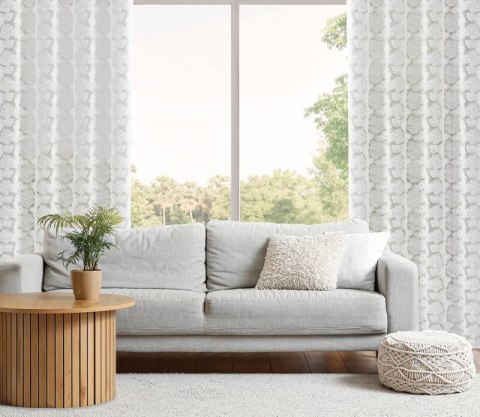 ZASŁONA GOTOWA JASMIN 1 140 X 250 CM BIAŁY