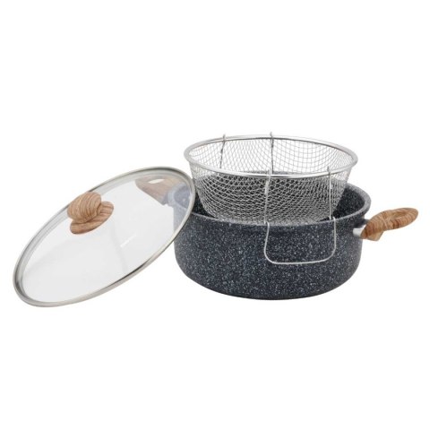 GARNEK MARMUROWY Z KOSZEM DO SMAŻENIA KINGHOFF KH-1985 4L