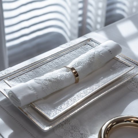 PATERA DEKORACYJNA OLIVIA (02) 26 X 16 X 2 CM BIAŁY