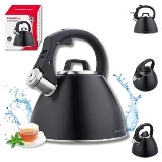 CZAJNIK STALOWY Z GWIZDKIEM 2,5L KLAUSBERG KB-7952