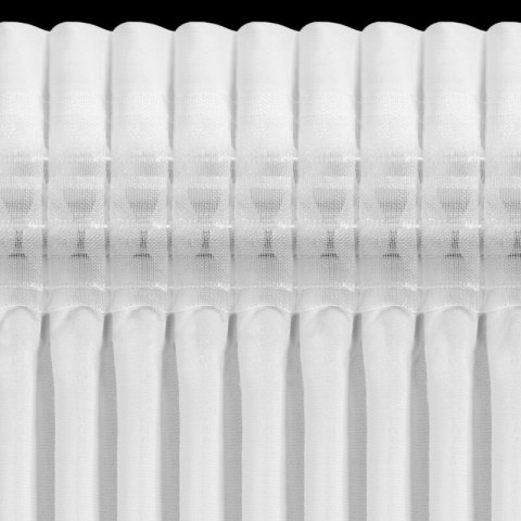 FIRANA GOTOWA DALIA NA TAŚMIE 140 X 270 CM BIAŁY