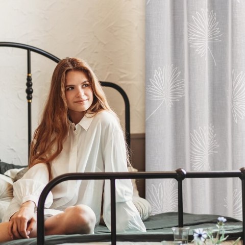 FIRANA GOTOWA JANE NA TAŚMIE 140X270 CM BIAŁY