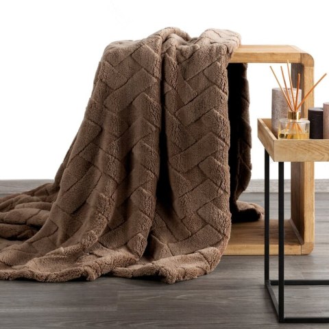 KOC D91 CARO 70 X 160 CM CIEMNOBRĄZOWY