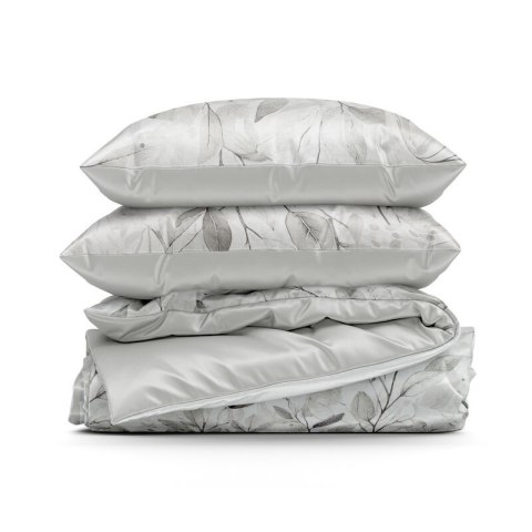 KOMPLET POŚCIELI SATYNOWEJ SPRING 63 140 X 200 CM SREBRNY