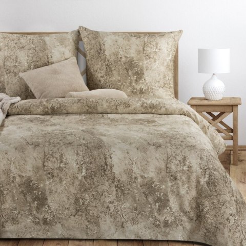 KOMPLET POŚCIELI SATYNOWEJ SPRING 77 140 X 200 CM JASNOBRĄZOWY