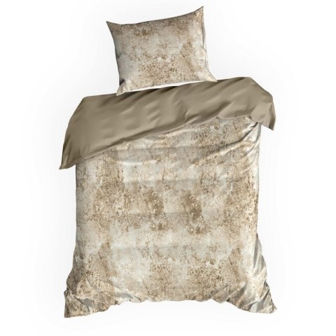 KOMPLET POŚCIELI SATYNOWEJ SPRING 77 160 X 200 CM JASNOBRĄZOWY