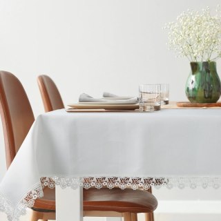 OBRUS CINDY 145 X 300 CM BIAŁY