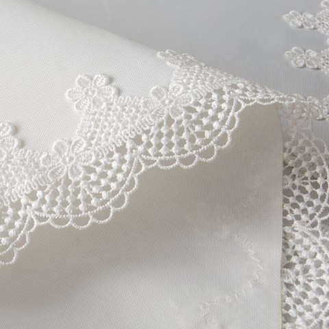 OBRUS RITA 145 X 300 CM BIAŁY