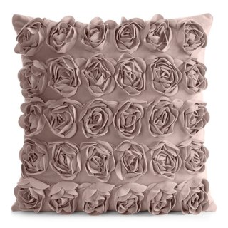 POSZEWKI ROSES 1 45 X 45 CM PUDROWY