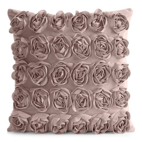 POSZEWKI ROSES 1 45 X 45 CM PUDROWY