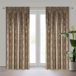 ZASŁONA GOTOWA INGRID NA TAŚMIE 140 X 270 CM BRĄZOWY