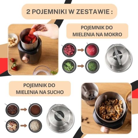 ELEKTRYCZNY MŁYNEK DO KAWY PRZYPRAW OWOCÓW KLAUSBERG KB-7992