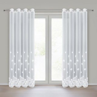 FIRANA GOTOWA DIANA 2 140 X 250 CM BIAŁY