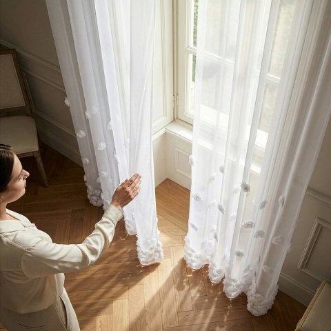 FIRANA GOTOWA DIANA 2 140 X 250 CM BIAŁY